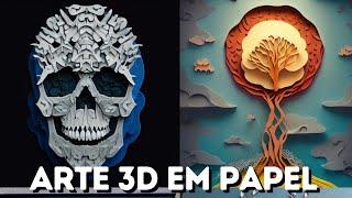 Criando Arte 3D em Papel no Stable Diffusion com o Papercut Model