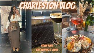 Charleston Vlog | Hotel Room Tour, Brunch, Halls Chophouse & More
