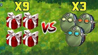 9 Fusion Plants Box Vs 3 Bowling Zombie King - Who Will Win? PVZ 1 Fusion Challenge