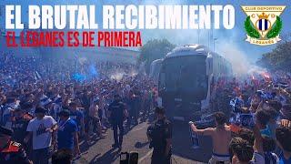 This is how the Leganés FANS received their return to the first division in 2024.