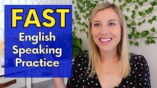 Fast English speaking practice | repeat after me | English conversation with a native speaker