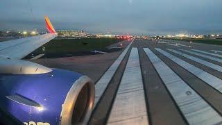 Stormy Morning Takeoff From Dallas (DAL) - Southwest Airlines 737-800