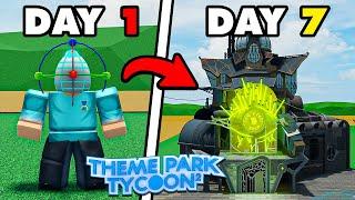 Playing Theme Park Tycoon 2 for *7 DAYS* (Arcane)