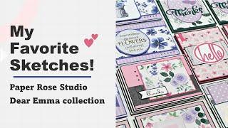 My Favorite Sketches | Dear Emma collection | Card Making with Kristie Marcotte