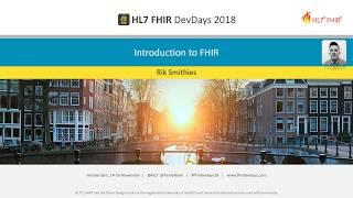 Rik Smithies - Introduction to FHIR | DevDays 2018 Amsterdam