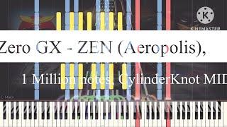 [Black Midi] F-Zero GX - ZEN (Aeropolis), 1 Million notes, CylinderKnot MIDIs.