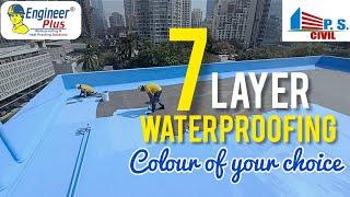 7 Layer Waterproofing with Color of your choice || EngineerPlus || P.S.CIVIL