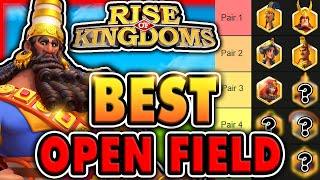 Top 7 BEST OPEN FIELD Commander Pairs 2024 - Rise of Kingdoms