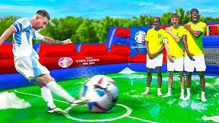 COPA AMERICA 2024 SLIP N SLIDE FOOTBALL MATCH!!
