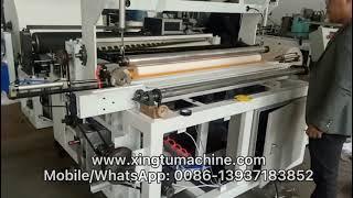 Automatic toilet paper roll rewinding machine