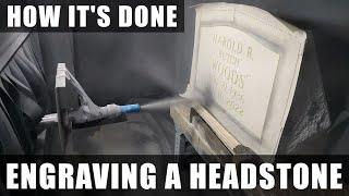 Engraving a Headstone