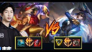 Xiao Chao Meng - Rank 1 Top Laner CN Plays Sett Vs Fiora Master Korea !