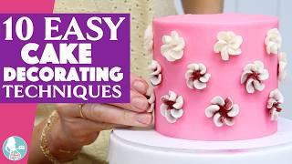 10 EASY Cake Decorating Techniques