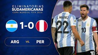 ARGENTINA vs. PERÚ [1-0] | RESUMEN | ELIMINATORIAS SUDAMERICANAS | FECHA 12