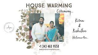 House Warming || Kiran & Rishitha || Ottawa || Canada || Anbus Photography