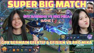 GPX BASRENG BERMAIN EFEKTIF & EFISIEN VS RRQ MIKA DI GAME 1. TURET GPX PUN GA ADA YG ANCUR