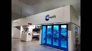 Gearless CI flexographic printing press full servo 4 color