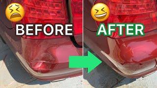  How to Fix Dent in Car Bumper  using Hot Water & Plunger !?