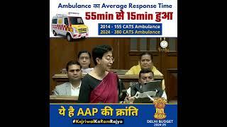 CATS Ambulance का Response Time हुआ कम #delhibudget #atishi #aamaadmiparty