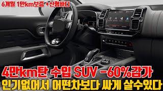 4만km탄 신형 수입 SUV -60%감가! 인기 없어서 엄청 싸요!
