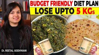 Budget Friendly Diet Plan to Lose Upto 5 KG| Indian Weight Loss Plan in Hindi by I'MWOW