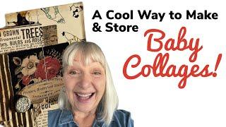 Making and Storing Little Collages, Relaxing-Use Up Your Scraps