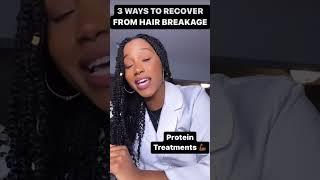 3 Ways To Recover From Hair Breakage! Subscribe For More Curly Chemistry Content. ️