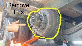 How to remove trailer brake drum-Big Tex 22GN