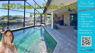 Punta Gorda Florida-Waterfront-Pool-Boat Dock/Lift Home with Gulf Access