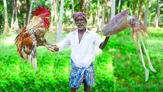 COUNTRY CHICKEN WITH SQUID RECIPE | Village Traditional Food