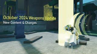 Wave Defense: OVERDRIVE! - October 2024 Weapons Update (New Content & Changes)