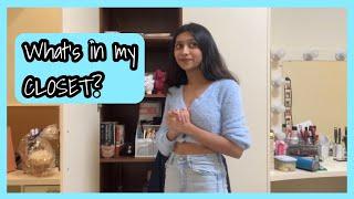 What’s in my closet?! | Closet Tour | SLOS | Sanchari M