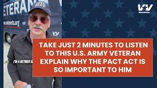 Take Just 2 Minutes To Listen To This U.S. Army Veteran Explain Why The PACT Act Is Important To Him