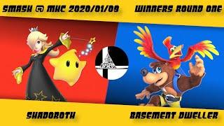 Shadoroth Vs Basement Dweller   Winners Round 1   Smash at MHC January 9, 2020