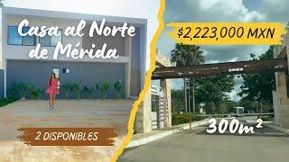 Casa de $2,223,000 MXN al Norte de Mérida! De 2 recamaras en Privada  en un Terreno de 300m²