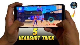 Raistar Secret Top 5 Onetap Headshot Trick | 5 Desert Eagle Aimlock Headshot Trick | Free Fire Max