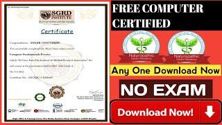 Free Computer Fundamental Certificate | Free Online Certificate | Computer Certificate| Knowledge100