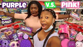 Extreme Slime Challenge! | Purple Vs Pink Shopping Challenge!