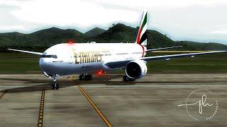 Emirates B777 Landing RWY 14 | Mauritius | FIMP