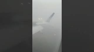 flight landing ai rainy season #beautiful #travel #facts #india #flight #touristdestination