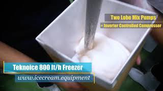 TEKNOICE 800 LT/H FREEZER - ICE CREAM MACHINE.