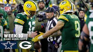 Dallas Cowboys vs. Green Bay Packers | 2022 Week 10 Game Highlights