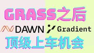 DAWN！grass之后的顶级上车机会！Gradient！背景强大的Depin挂机挖矿项目！潜在大毛｜高预期 ｜ DAWN ｜Gradient ｜ Grass