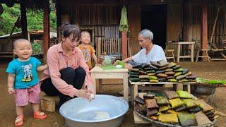 Single mother: Making Traditional Cakes with her Grandfather to sell - Cooking - Joy every day