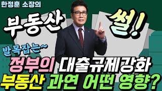 발목잡는 정부의 대출규제강화 부동산 과연 어떤 영향이 있을까? - 부동산썰