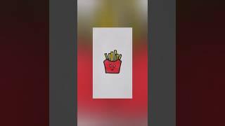 How to draw fries  | Fries drawing #shorts #drawingideas #skyart