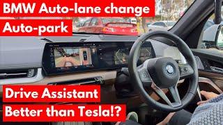 BMW Auto Park, Lane Change, and Drive Assistant are better than Tesla!?