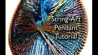 String-Art Pendant (Peruvian Thread Earrings)