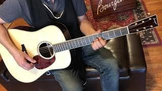 The Fretted Buffalo Bourgeois Guitars D-150 Dreadnaught Demo