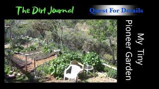 My Tiny Pioneer Garden , Backyard Homestead,The Dirt Journal # 91 By : Quest For Details